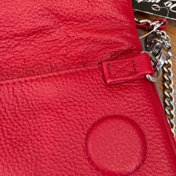 NWT Zadig & Voltaire Rock Nano Red Dotted Swiss Clutch Crossbody Bag - Picture 15 of 16